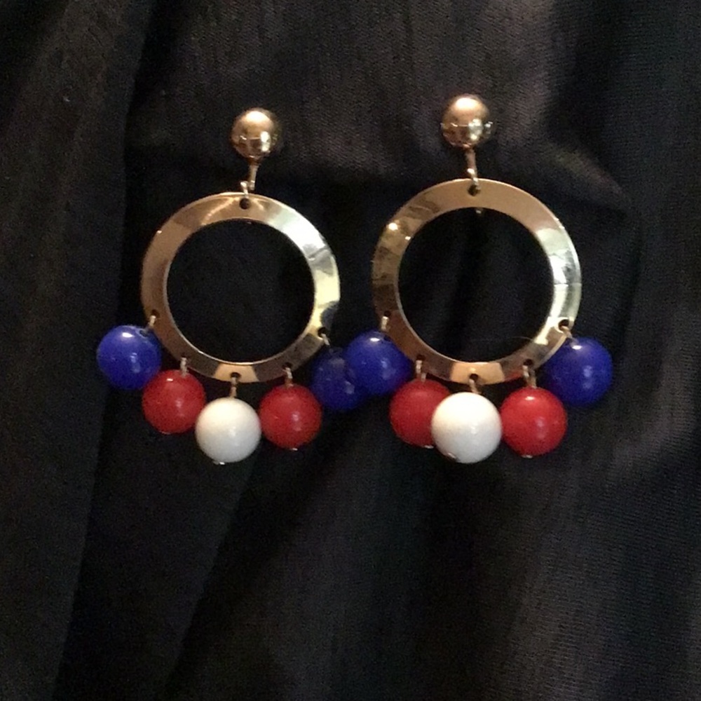 1971 clip on Carnival Earrings